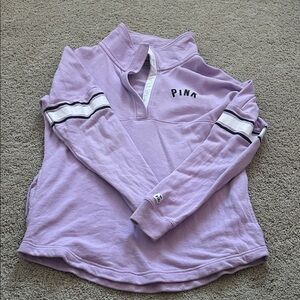 PINK Victoria's Secret Lavender Button-Up Pullover